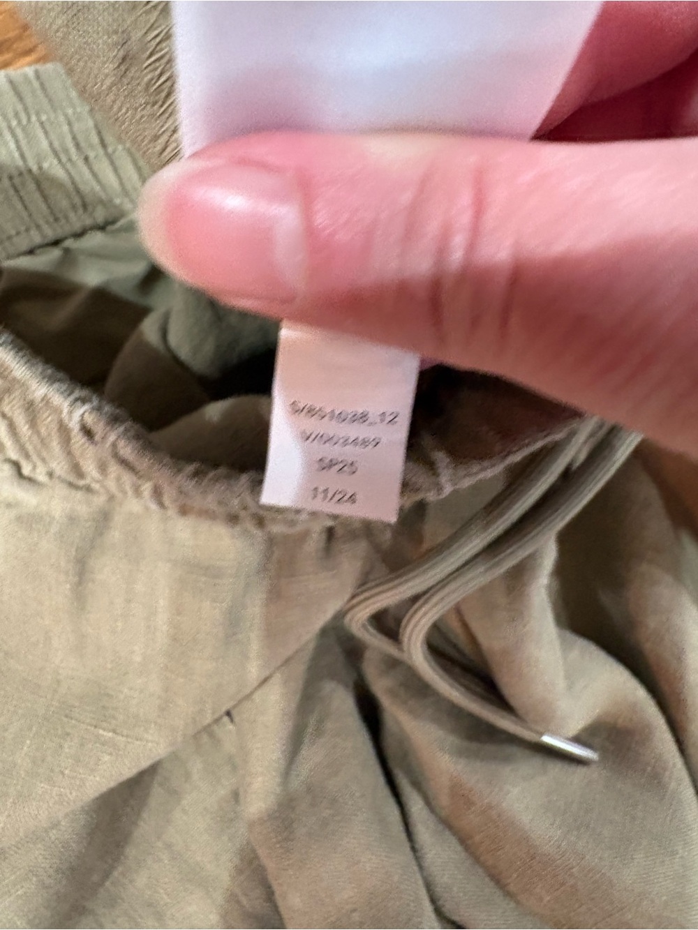 Athleta Olive Green Drawstring Chino Pants M - Picture 8 of 11